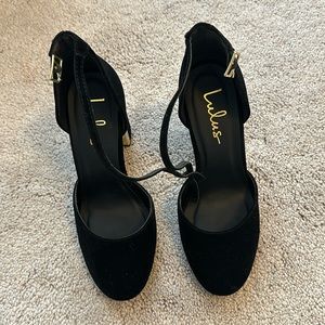 Black Lulu heels